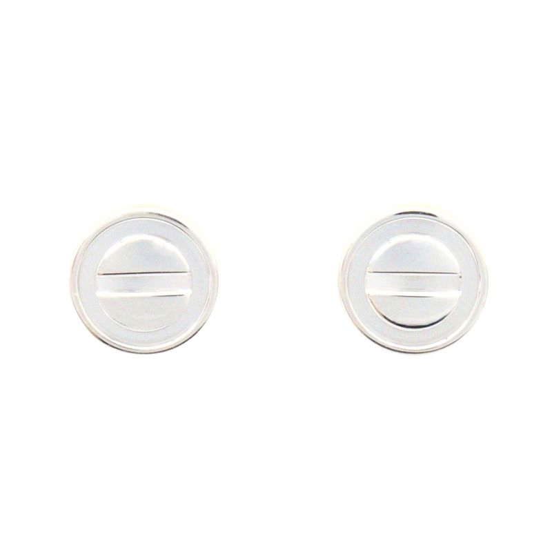 Cartier Love Earrings K18wg White Gold
